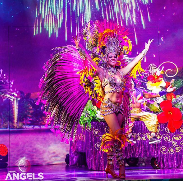 New Sexy Costume Women Wire Top Bra Thong Samba Carnival Nightclub
