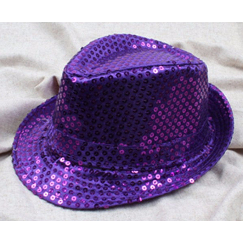 Fedora Sequined Adult Samba Show Hat - Various Colors freeshipping ...