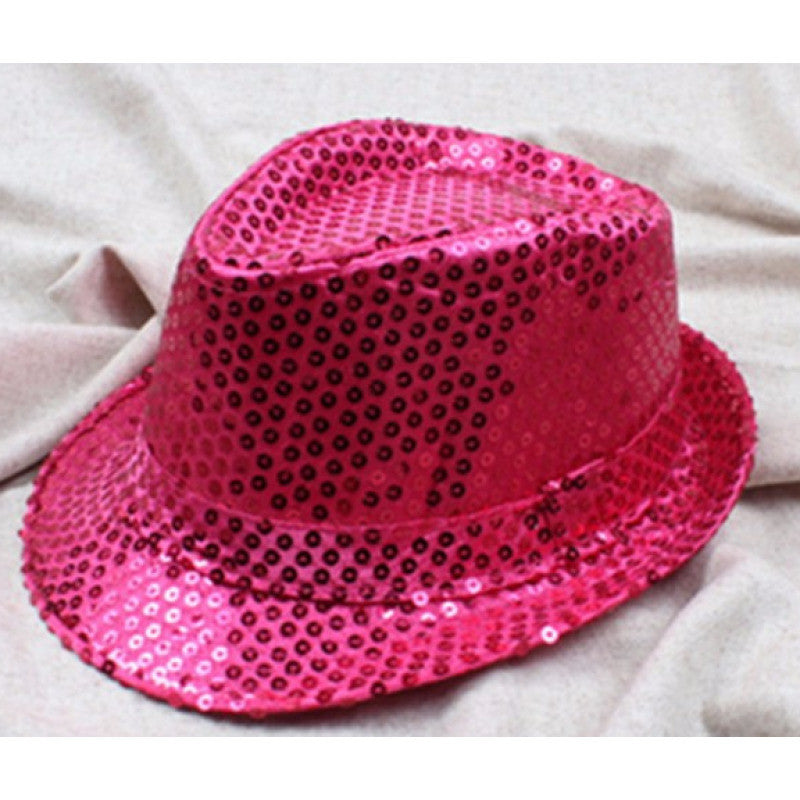 Fedora Sequined Adult Samba Show Hat - Various Colors freeshipping ...