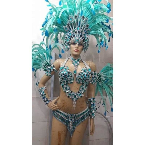 Brazilian Carnival Bikini Costume (Green) popular